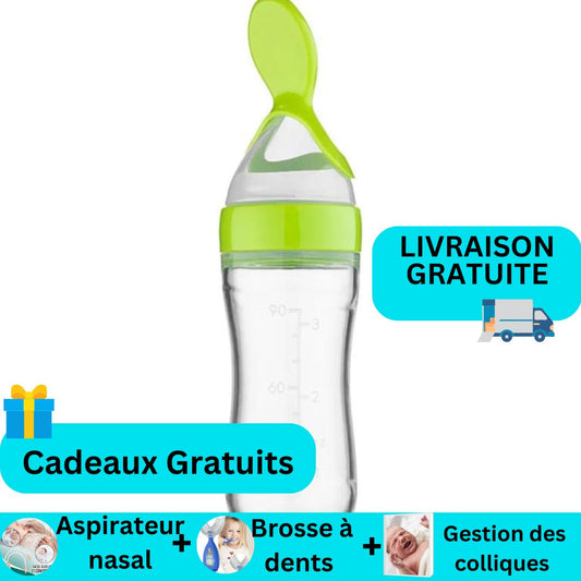 Biberon cuillère pour bébé | EasyBottle™ vert