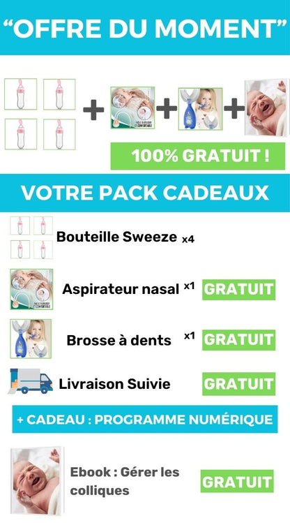 Biberon cuillère pour bébé| EasyBottle™ rose