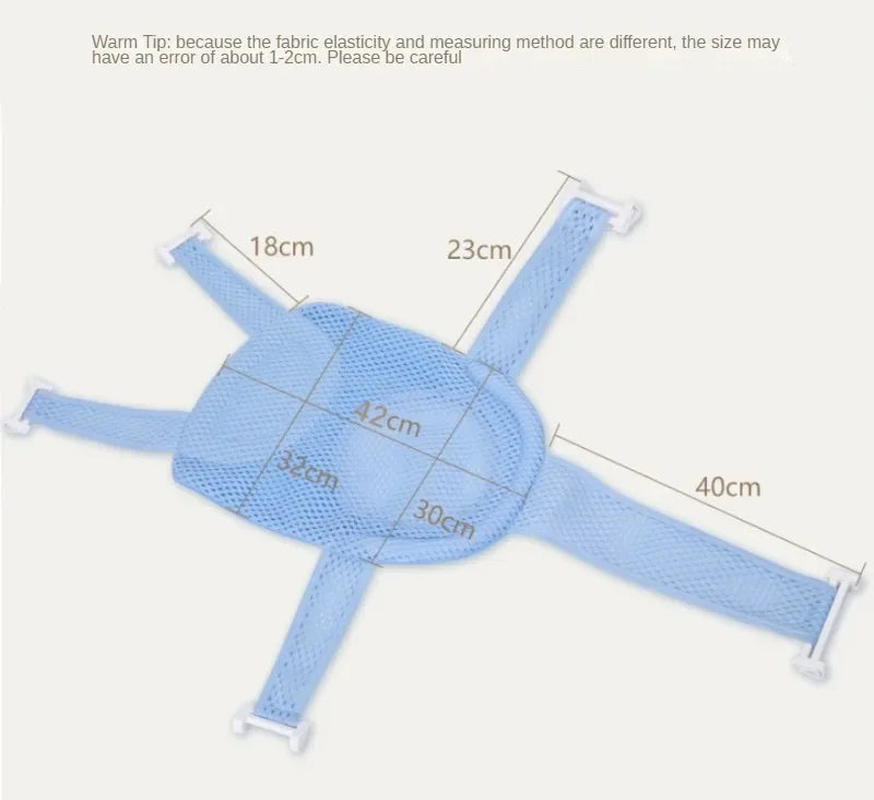 Siège de bain pour bébé avec boucle réglable et ceinture de sécurité pour le dos