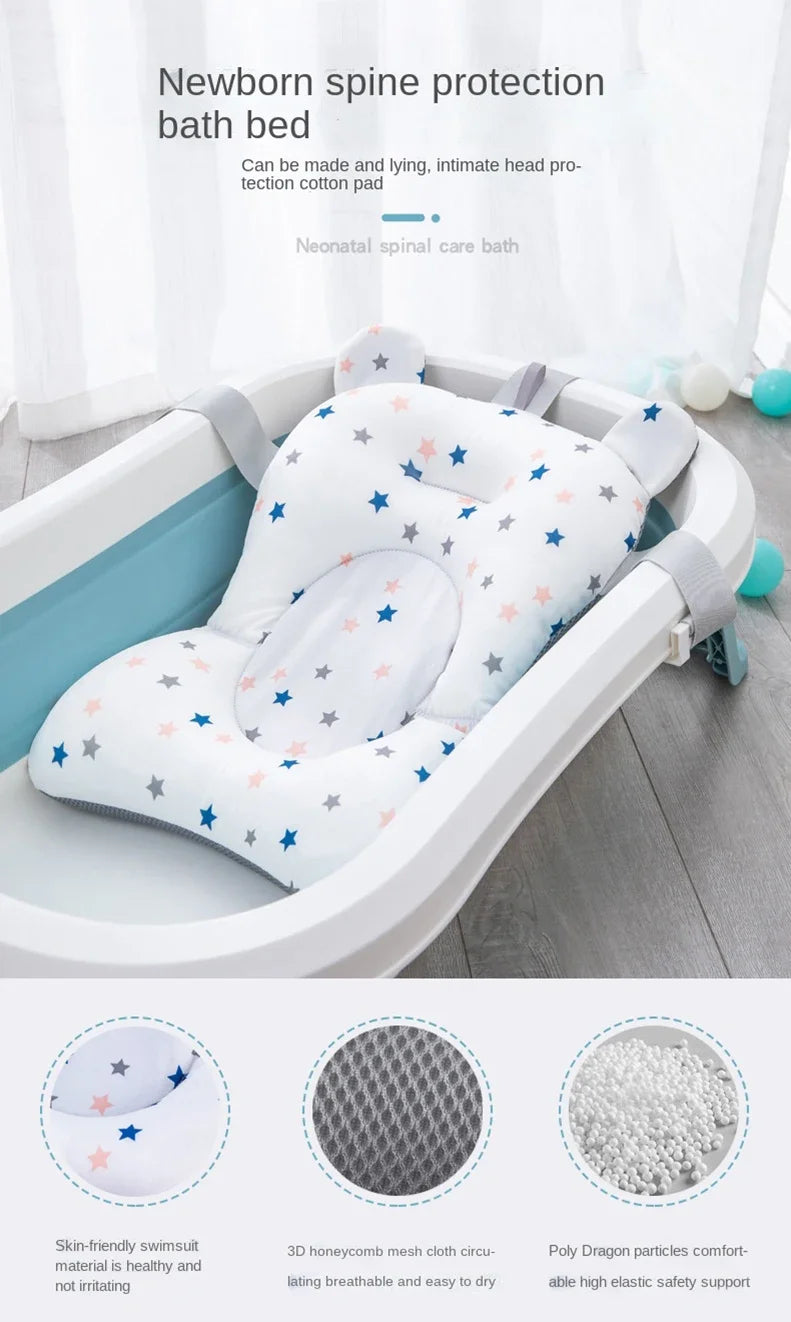 Siège de bain pour bébé avec boucle réglable et ceinture de sécurité pour le dos