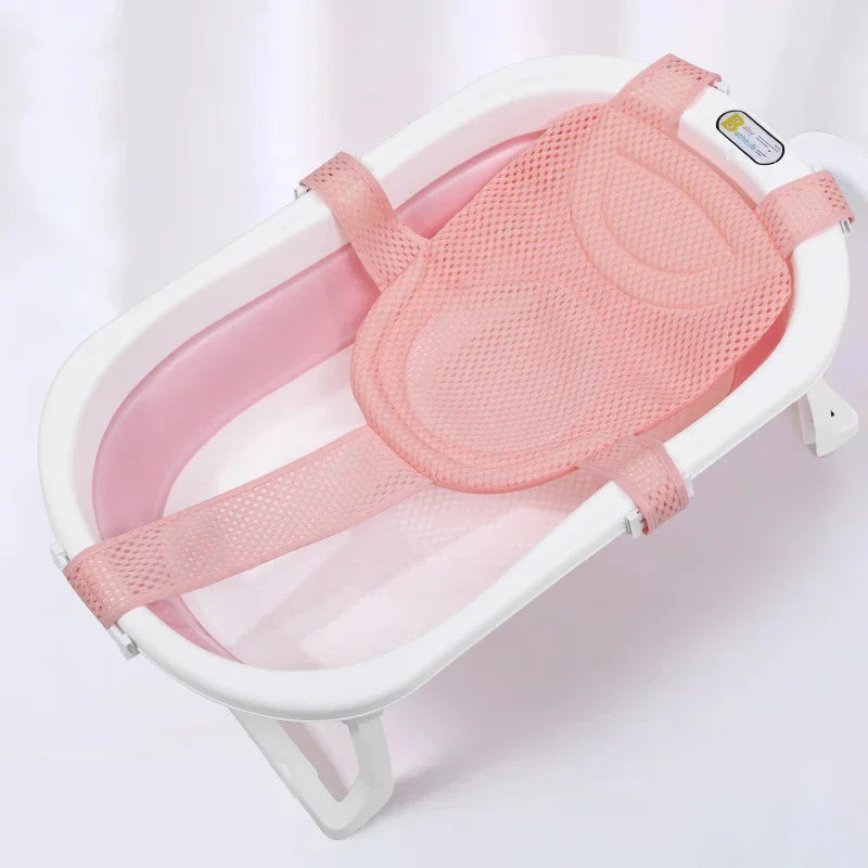 Siège de bain pour bébé avec boucle réglable et ceinture de sécurité pour le dos