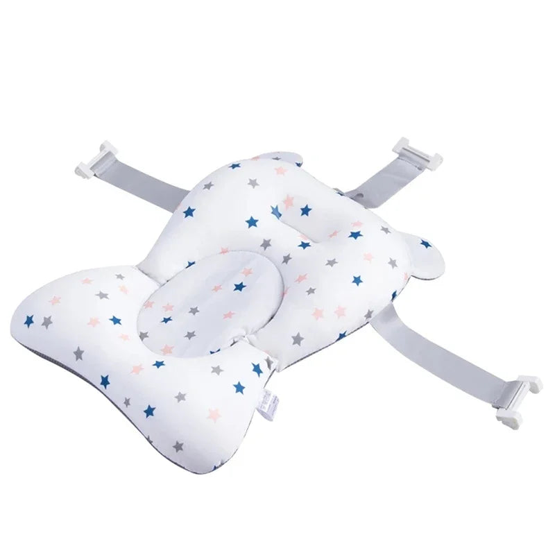 Siège de bain pour bébé avec boucle réglable et ceinture de sécurité pour le dos