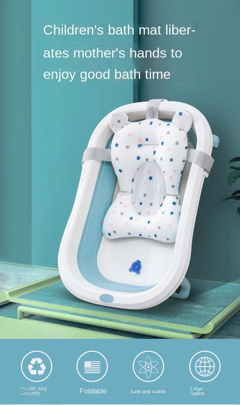 Siège de bain pour bébé avec boucle réglable et ceinture de sécurité pour le dos