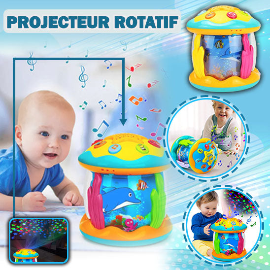 Projecteur musical rotatif bébé