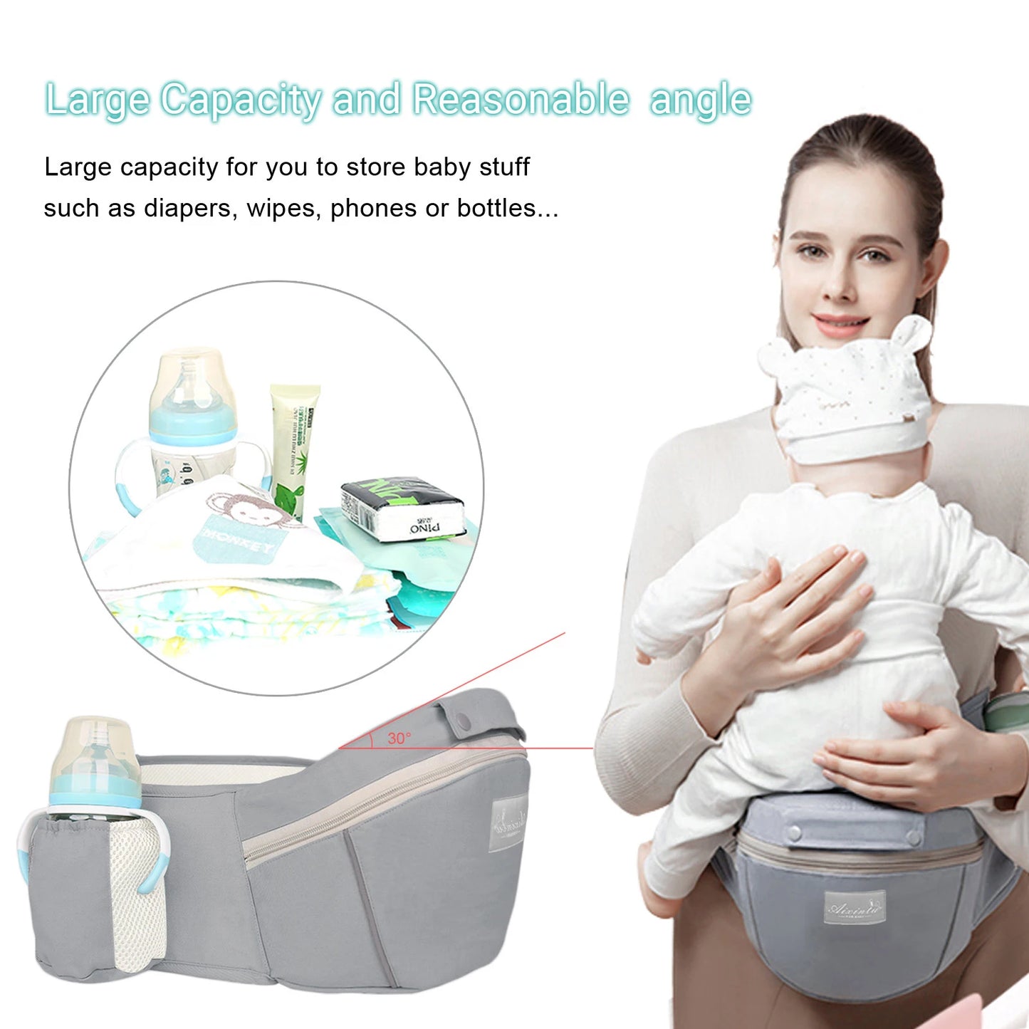 porte bebe gris rangement