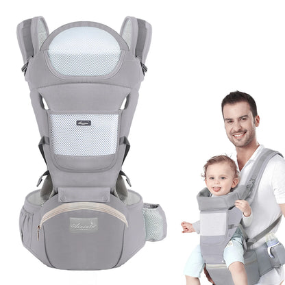 porte bebe gris pale