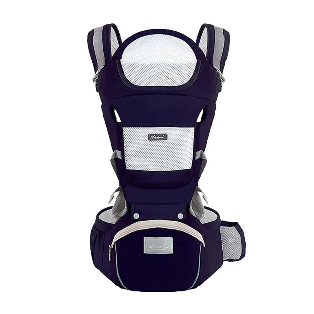 porte bebe bleu fonce