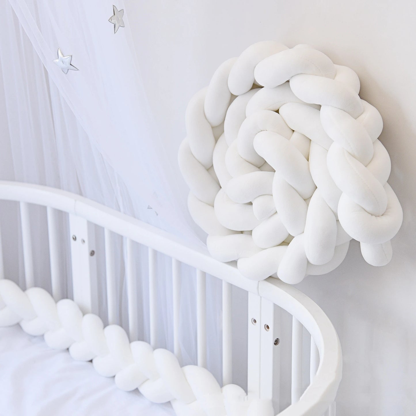 tresse de lit blanche